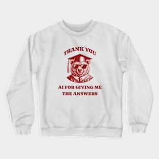 Graduation with AI Crewneck Sweatshirt